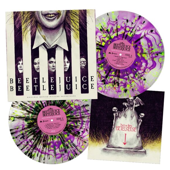 Beetlejuice Beetlejuice Soundtrack 2-LP ~ Exclusive Color + Art Print ~ Sealed! - Picture 2 of 5